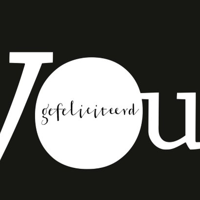 Verjaardag typografisch happy 3