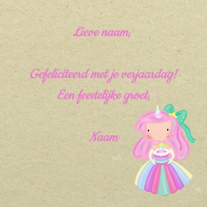 Verjaardag Unicorn Prinses 3