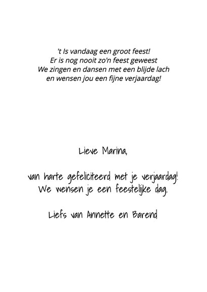 Verjaardag vandaag feest vrouw - HR 3