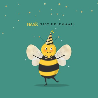 Verjaardag vergeten humor illustratie bij met feestmuts 2