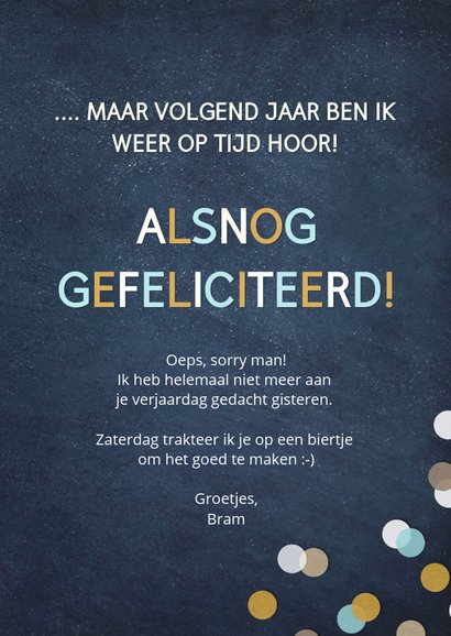 Verjaardag vergeten - jij verdient een extra dag jarig zijn 3