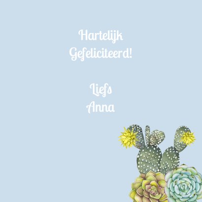 verjaardag vetplant cactus 3