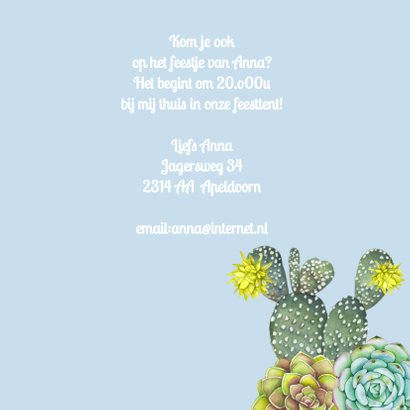 Verjaardag vetplant krans 3