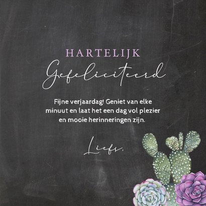 Verjaardag vetplanten cactus 3