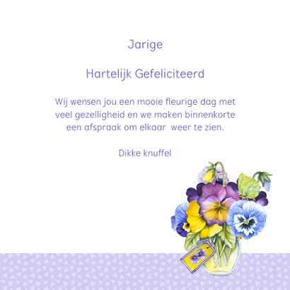 Verjaardag viooltjes vaasjes 3