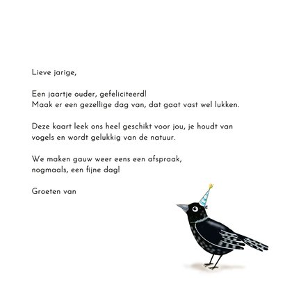 Verjaardag - Vogeltje in het groen 3