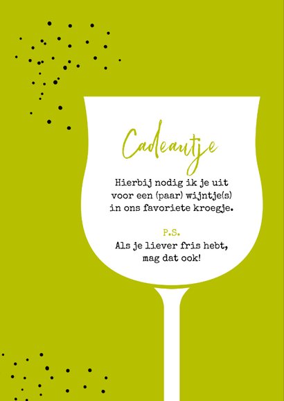 Verjaardag we gaan wijnen, wijnen, wijnen 2
