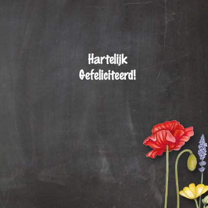 Verjaardag wegwijzer klaprozen 3