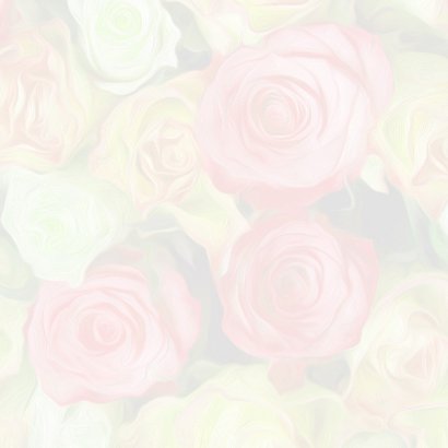 Verjaardagkaart lint en rozen 2