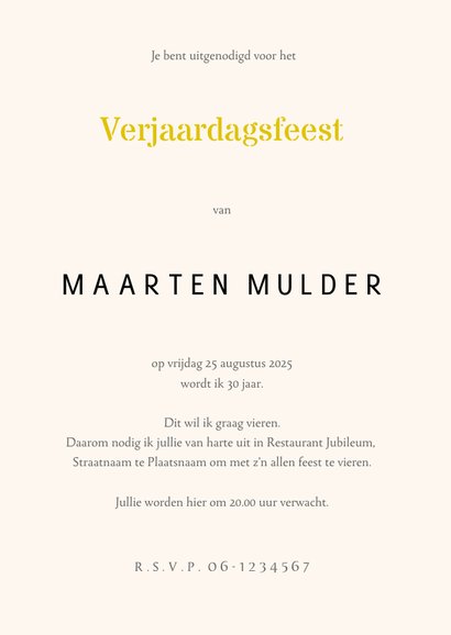 Verjaardagsfeest Krant Feest 3