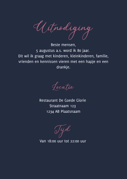 Verjaardagsfeest modern foto toen en nu 3