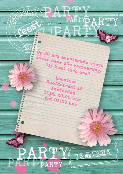 Verjaardagsfeest party vrouw 3