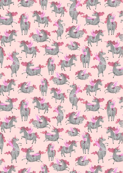 Verjaardagsfeestje unicorn dessin 2