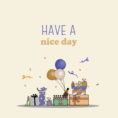 Verjaardagskaart 4x4 terreinwagen met vlaggetjes 3