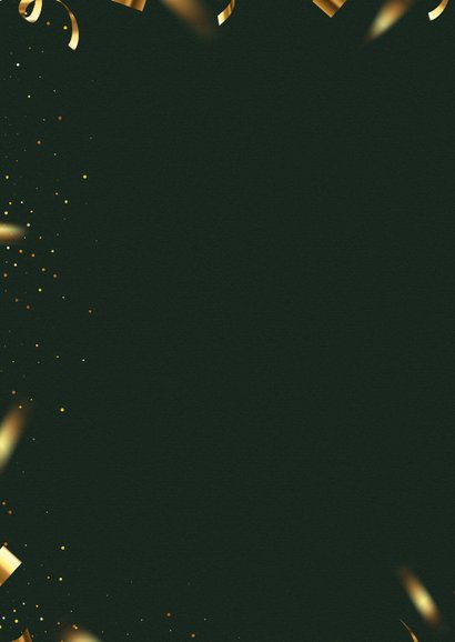Verjaardagskaart 50 jaar gefeliciteerd groen confetti goud 2