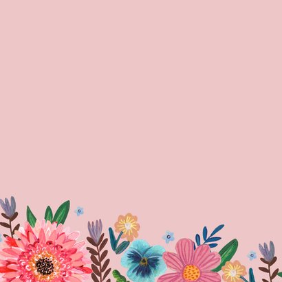 Verjaardagskaart 80 bloemen botanisch lente 2
