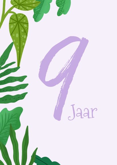 Verjaardagskaart 9 jaar met koala 2