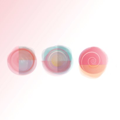 Verjaardagskaart Abstact Sun Pink 2