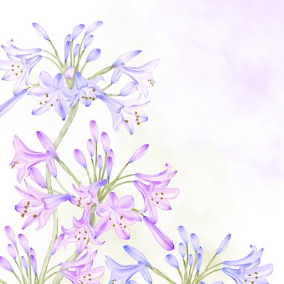 Verjaardagskaart Agapanthus 2
