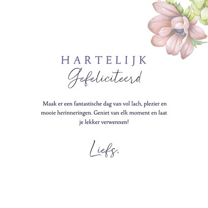 Verjaardagskaart annemonen 3