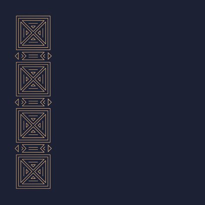 Verjaardagskaart Art Deco stijl 2
