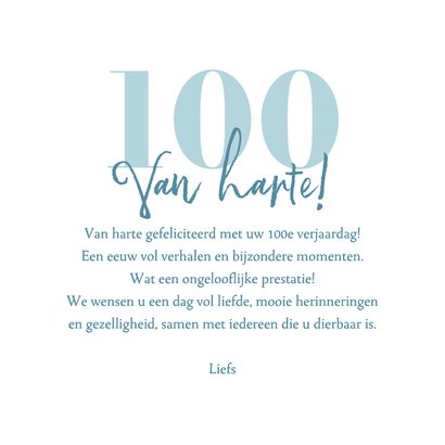 Verjaardagskaart ballonnen 100 jaar echt waar confetti 3