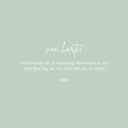Verjaardagskaart BDAY typografie trendy kleuren 3