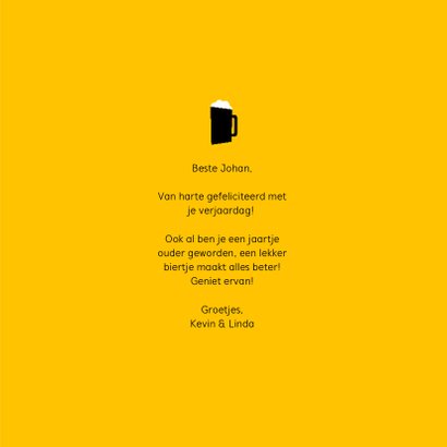 Verjaardagskaart 'Beer makes everything better' 3