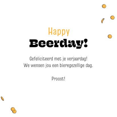 Verjaardagskaart bier stoer humor man typografie 3