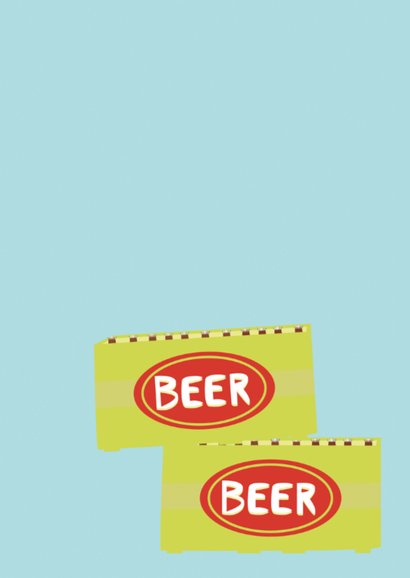 Verjaardagskaart Biertje erbij! 2