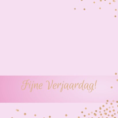 Verjaardagskaart bloem confetti 3