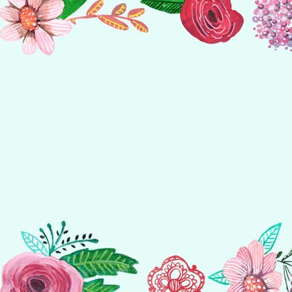 Verjaardagskaart bloemen bijzonder 2