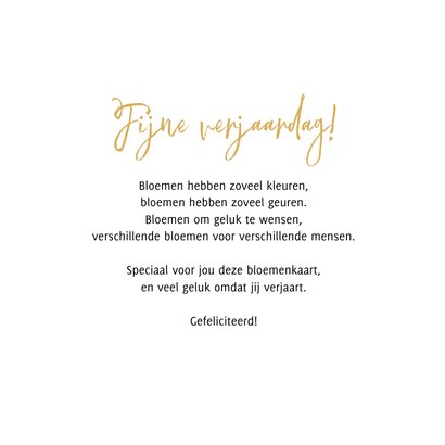Verjaardagskaart bloemen hart vrolijk 3