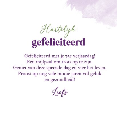 Verjaardagskaart bloemen krokussen stijlvol lente waterverf 3