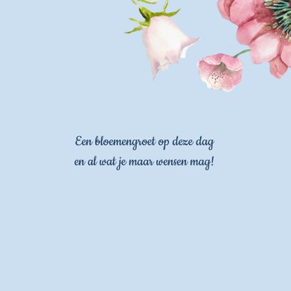 Verjaardagskaart Bloemenpracht in frisse kleuren 3