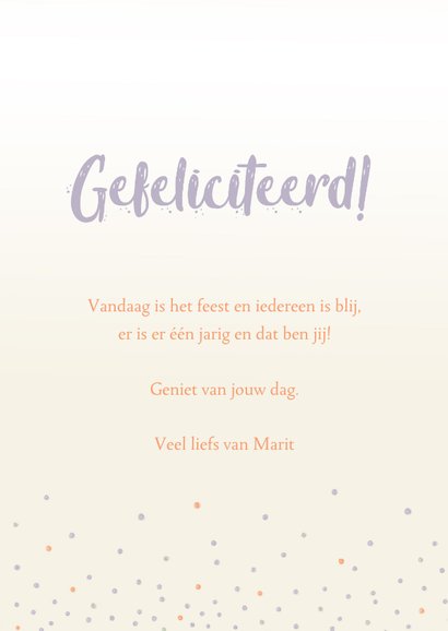 Verjaardagskaart - bloemetje voor jou 3