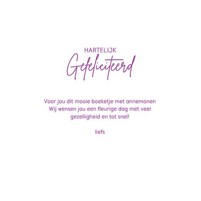 verjaardagskaart boeket annemonen 3