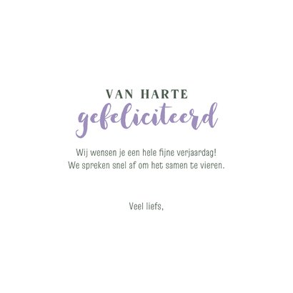 Verjaardagskaart boeket bloemen met vlinders 3