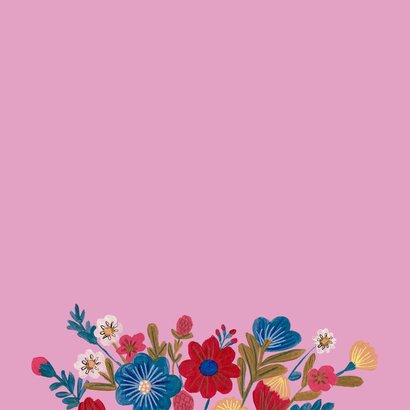 Verjaardagskaart boeket bloemen voor jou! 2