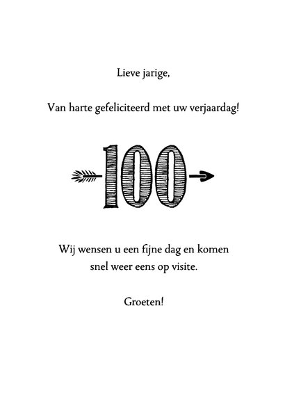 Verjaardagskaart born in 1926 - 100 years of being fabulous 3