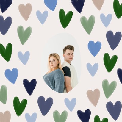 Verjaardagskaart broer dikke kus van je lieve zus hartjes 2