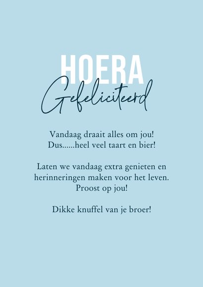 Verjaardagskaart broertje ballonnen confetti gefeliciteerd 3