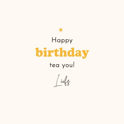 Verjaardagskaart bubble tea taart humor birthday 3