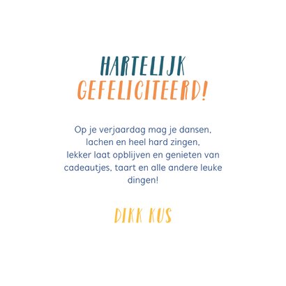 Verjaardagskaart cadeautjes hip modern illustratie 3