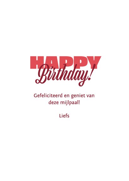 Verjaardagskaart cheers wijn foto confetti hip 3