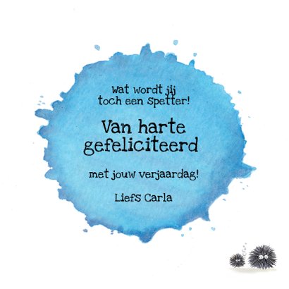 Verjaardagskaart clownvis 3