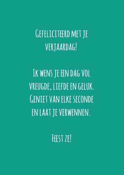 Verjaardagskaart Confetti feest douch 3