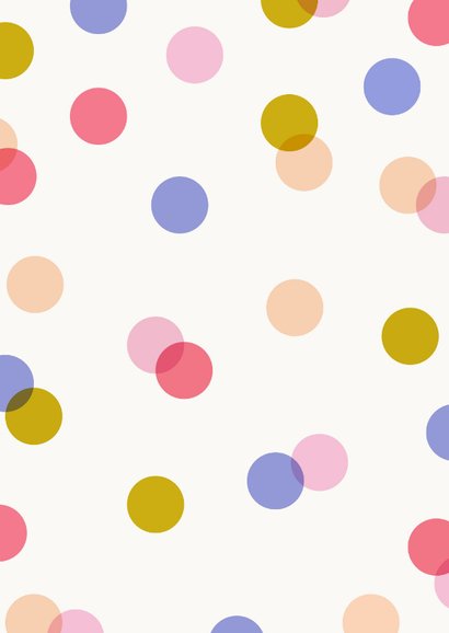 Verjaardagskaart confetti met leeftijd grote 5 vrolijk 2