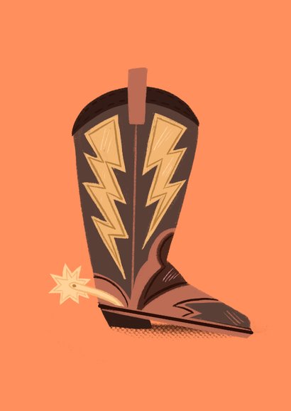 Verjaardagskaart cowboylaars 2