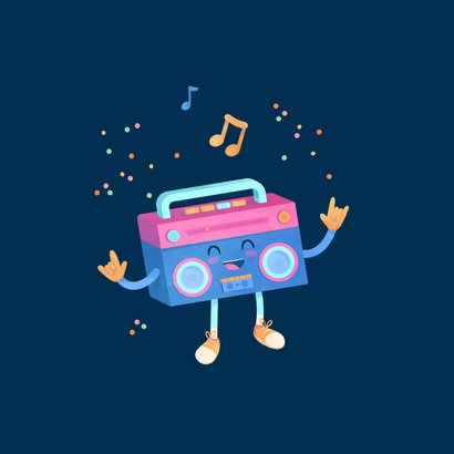 Verjaardagskaart dancing queen muziek disco vrouw 17 jaar 2